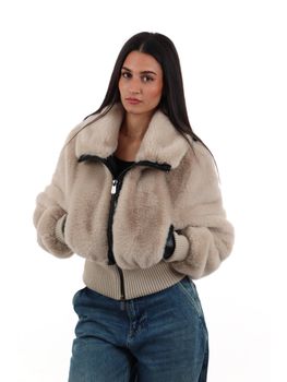 Giubbino Pinko 107040 A3E7 da donna beige.