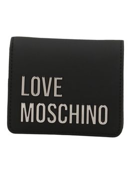 Portafoglio Love Moschino JC5612PP1PKD0 da donna nero+argento.