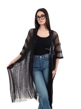 Poncho Liu Jo 2A5001T0300 da donna nero.