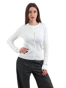 Cardigan Choral C002 da donna panna.