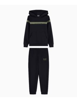 Tuta EA7 7B000367 AF12660 da bambino nera.