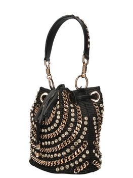 Borsa a secchiello La Carrie 151CEM907RSY da donna nera.