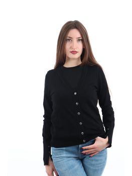 Cardigan Guess W2YR33 Z2V62 da donna nero.
