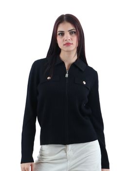 Cardigan Liu Jo TA5020MA96P da donna nero.