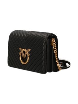 Tracolla Pinko 100063 A0GK da donna nero e oro.