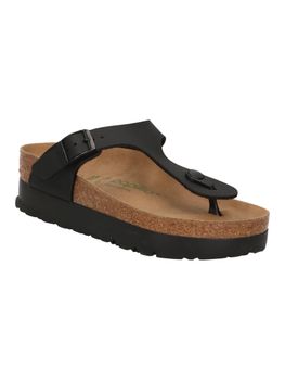Ciabatta Birkenstock 1027367 GIZEH da donna nera.