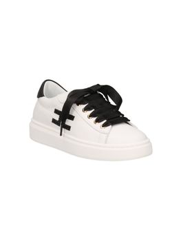 Sneaker Elisabetta Franchi La Mia Bambina F4A9E0236 bianca e nera.
