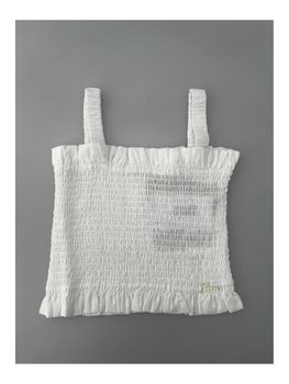 Top Guess J5GH01 WG5S2 da bambina bianco.