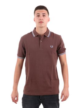 Polo Fred Perry M3600 Y66 da uomo marrone.