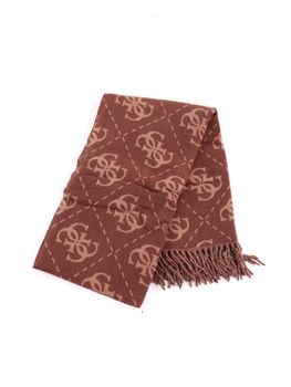 Sciarpa Guess AW5217 VIS03 da donna brown logo.