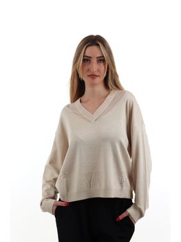 Maglione Liu Jo TA6244MS49I da donna champagne.