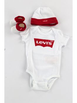 Tutina Levi's LL0019 da neonato bianca.