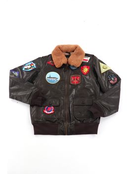 Giubbotto Top Gun 02G0582 019 da bambino marrone.