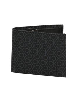 Portafoglio Calvin Klein K50K512855 0GJ da uomo nero.