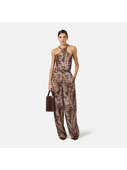 Tuta Elisabetta Franchi TU06061E2 da donna cacao.