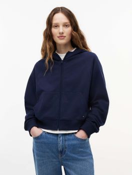 Felpa Tommy Jeans DW0DW22834 da donna navy.
