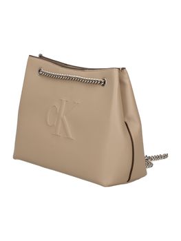 Borsa Calvin Klein LV04K3163G da donna beige.