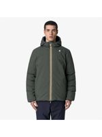 giubbotto k-way k8127ww da uomo verde e blu.