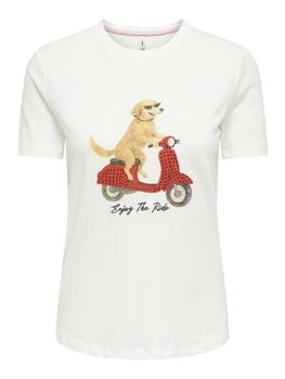 T-shirt Only BARIA REG TOP 15353246 da donna cloud dancer.