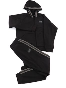 Tuta EA7 7B000375 AF10368 da bambino nera.