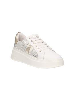 Sneakers Patrizia Pepe PPJ304 da bambina bianco+platino.