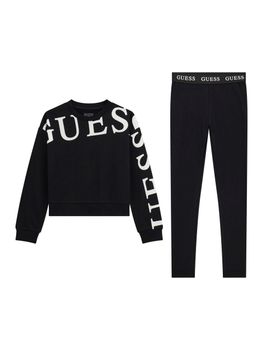 Set Guess J4YG01 KA6 da bambina nero.