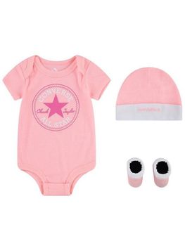 Set Converse LC0028 A6A per neonati rosa.