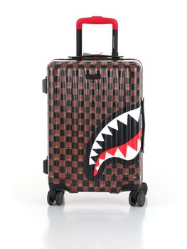 Trolley Sprayground PEEKING CHARACTER unisex marrone.