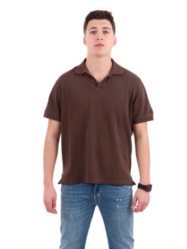 Polo Mc2 Saint Barth CHS0001 00125L da uomo brown.