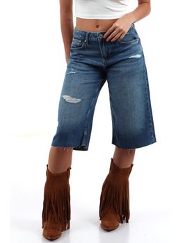 Shorts Guess W6GD91 D0695 da donna denim.