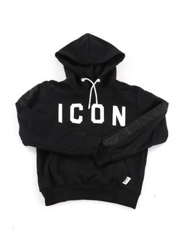 Felpa Icon IBSW001415 da bambino nera.