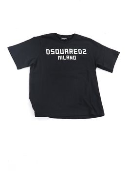T-shirt Dsquared2 DQ3164 D0015 da ragazzo nera.