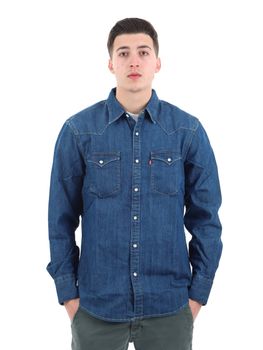 Camicia Levi's 85744 da uomo denim scuro.