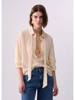 Camicia Liu Jo WF6330T2578 da donna panna.