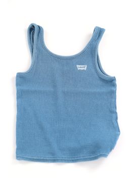Canotta Levi's 3EP893 da bambina blu.