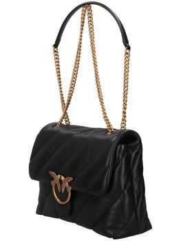 Borsa Pinko 100037 A0F2 da donna nera+oro.