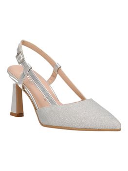 Scarpa con tacco Valleverde 19150 d donna silver.