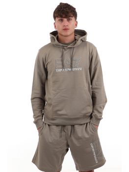 Felpa EA7 7M001313 AF13512 da uomo nocciola.
