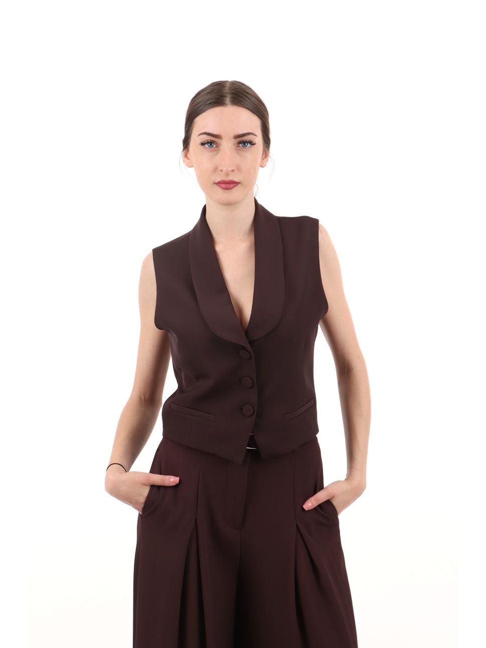 Gilet Donna Imperial - Colore Carminio, Modello LC97KHX, Elegante E Pratico