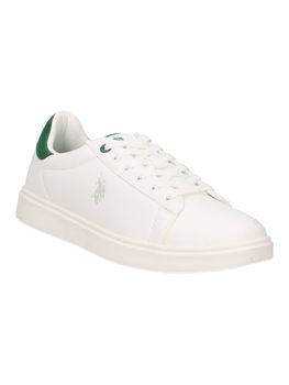 Sneaker U.S Polo ASSN BYRON006 da uomo bianca e verde.