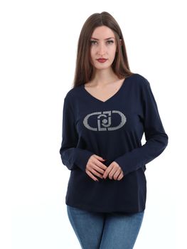 T-shirt Liu Jo TA6053JS003 da donna night sky.