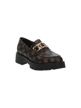 Mocassino Guess FL7ILRFAL14 da donna marrone e ocra.