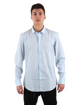 Camicia Antony Morato MMSL00628 00078 da uomo cielo.