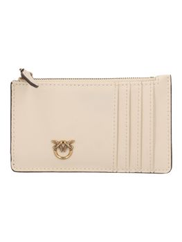 Portacarte Pinko 100251 A0F1 da donna bianco e oro.