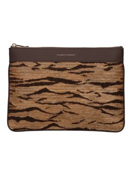 Pochette Elisabetta Franchi BS12A62E2 da donna cammello.