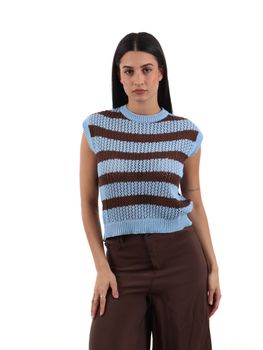 Gilet I AM 6091 da donna moro.