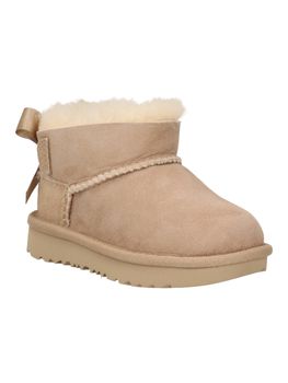 Stivaletto Ugg t ultra mini bailey bow 1185920 da bambina beige.