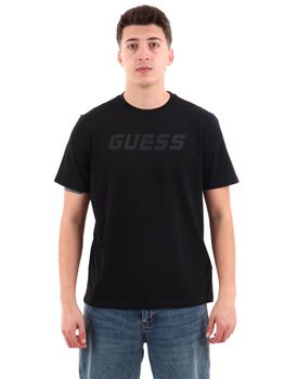 T-shirt Guess Z6YI26 K5090 da uomo nera.