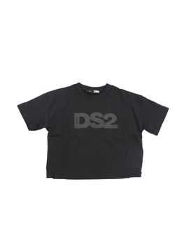 T-shirt Dropseason2 F62K507 da bambina nera.