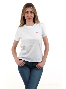 T-shirt Levi's 39185 da donna bianca.